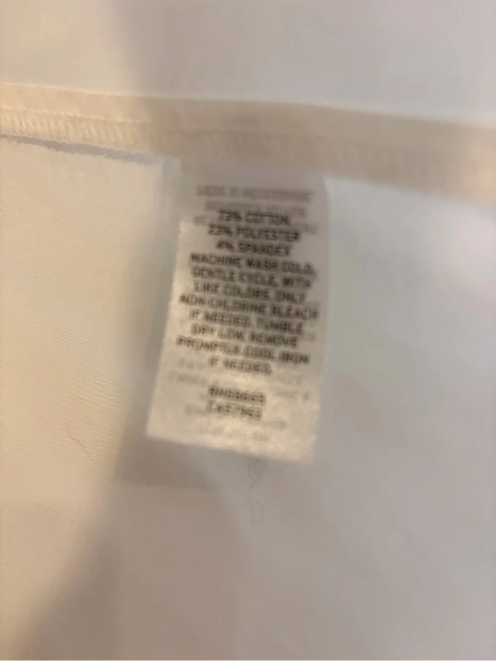 Nordstrom Women's White Button-Down Collared Shirt - Picture 4 of 4